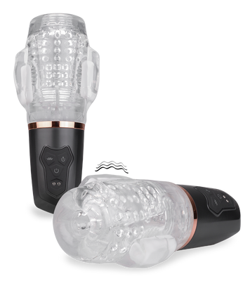 Again vibrating and sucking masturbator