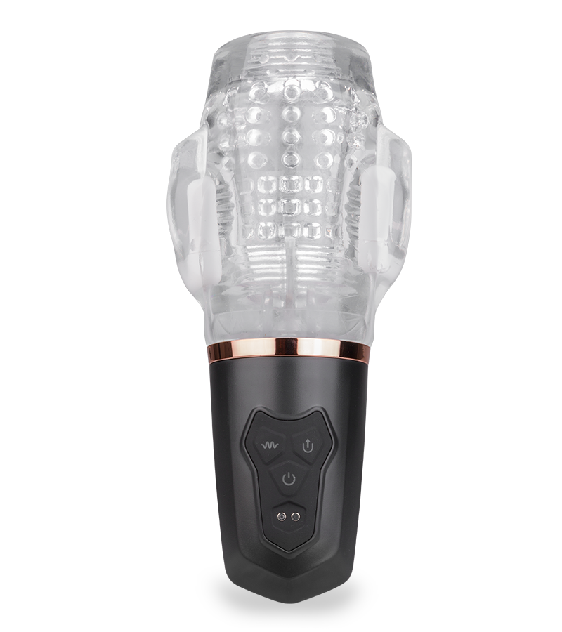 Again vibrating and sucking masturbator