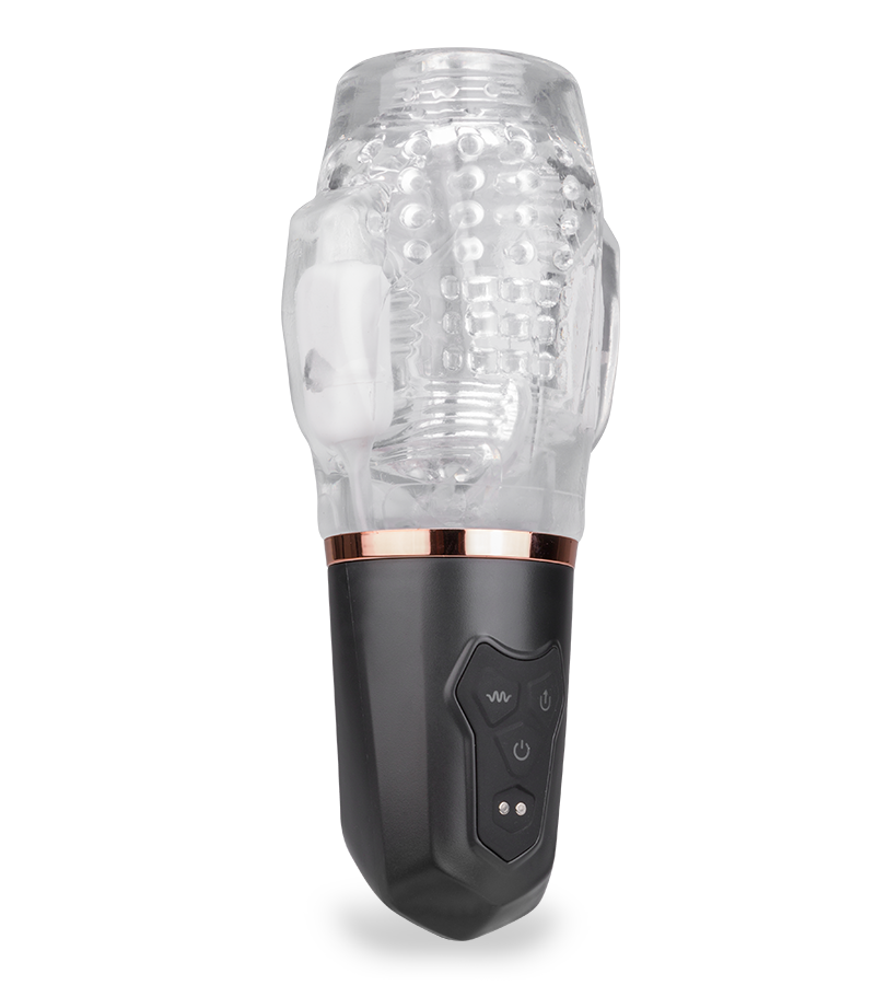 Again vibrating and sucking masturbator