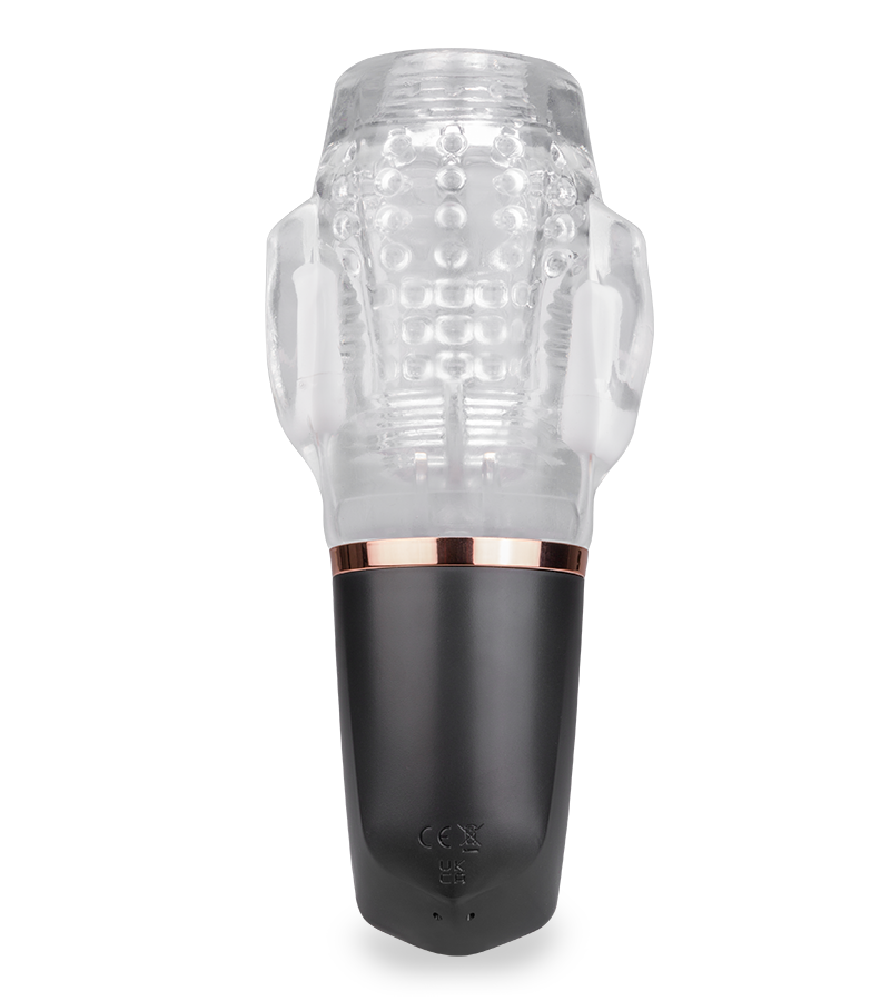 Again vibrating and sucking masturbator