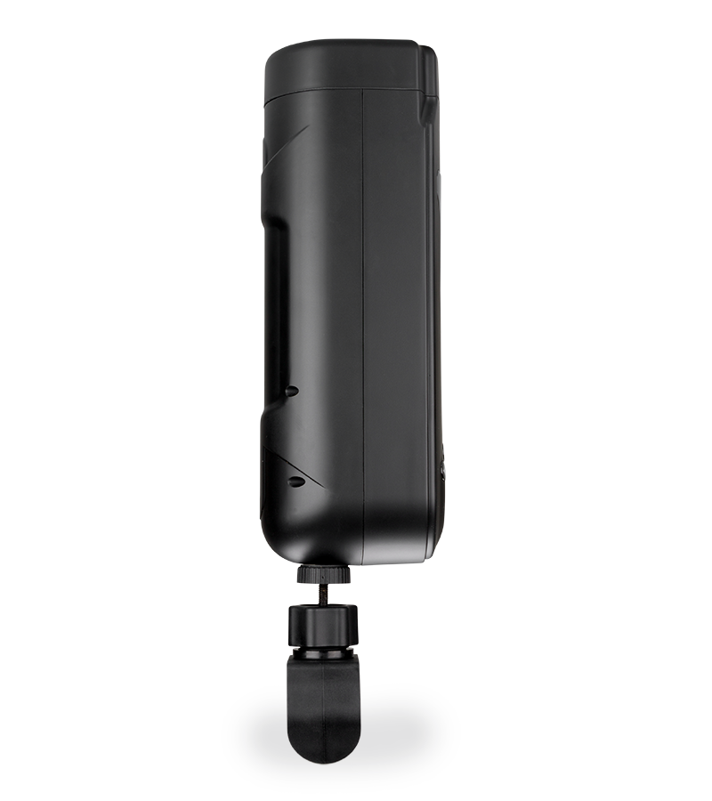 Alderico thrusting and vibrating masturbator with table clamp