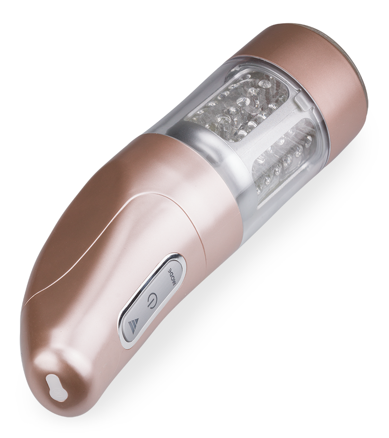 Alligator thrusting and rotating masturbator