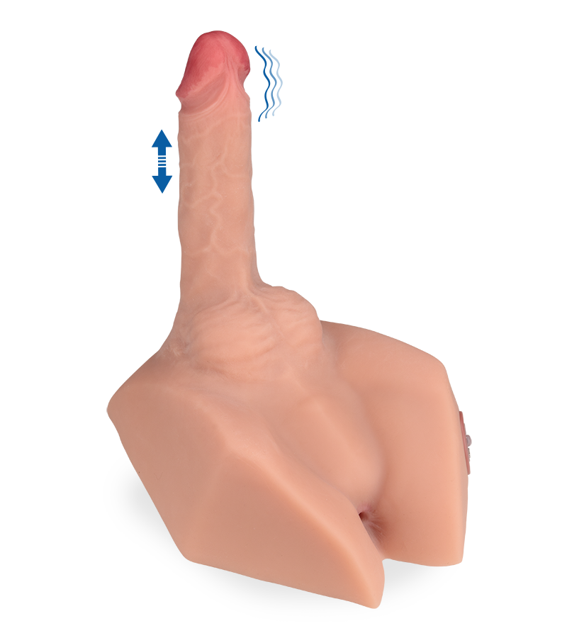 Amaury vibrating ass masturbator with vibrating thrusting penis 5.00 lb