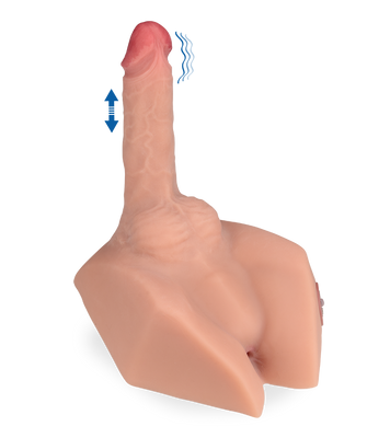 Amaury vibrating ass masturbator with vibrating thrusting penis 5.00 lb
