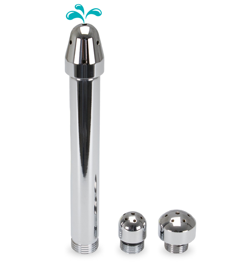 Anal-cleansing enema plug attachment