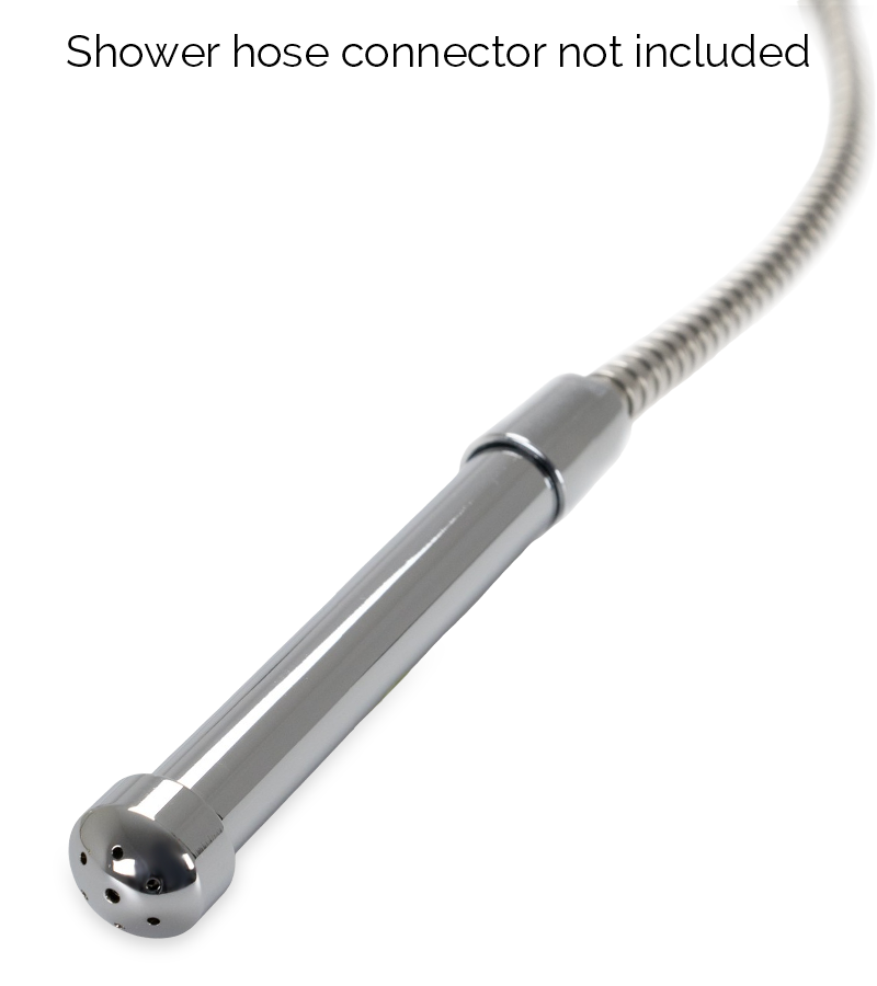 Anal-cleansing enema plug attachment