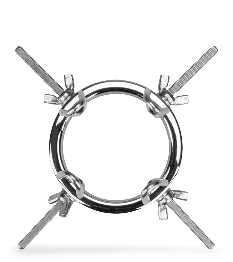 Anal spreader with screw