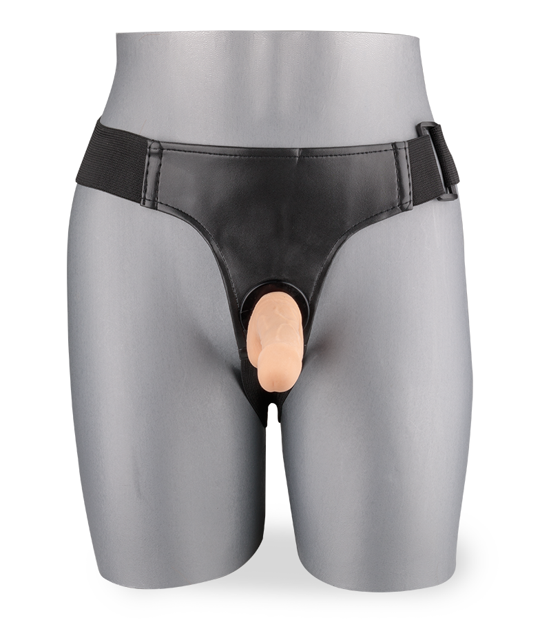 Anal strap-on harness with two mini dildos