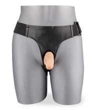 Load image into Gallery viewer, Anal strap-on harness with two mini dildos