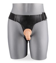 Load image into Gallery viewer, Anal strap-on harness with two mini dildos