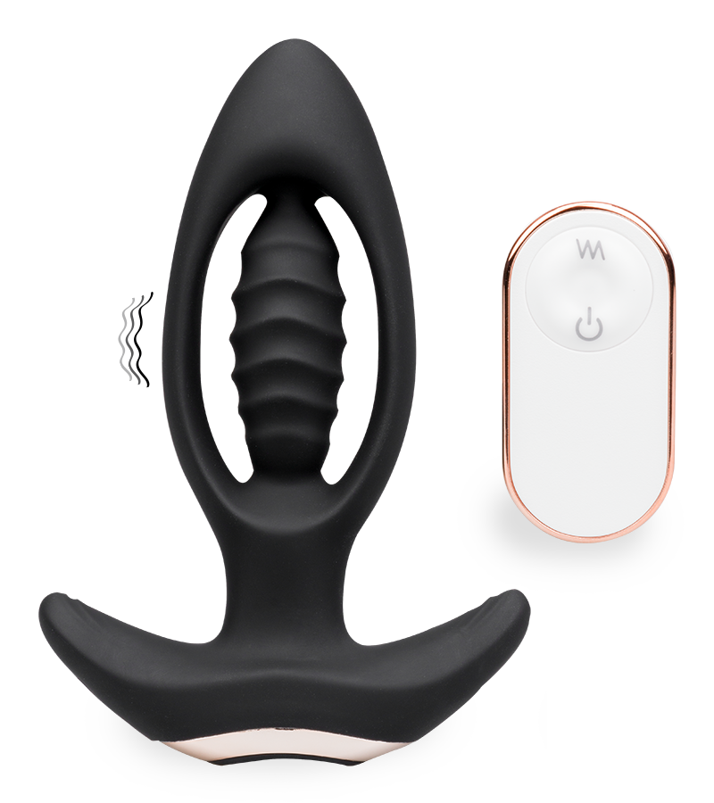 Anchor remote control vibrating butt plug