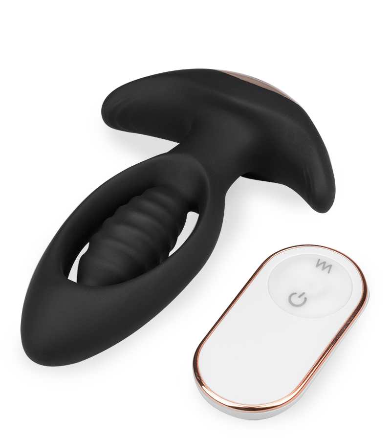 Anchor remote control vibrating butt plug