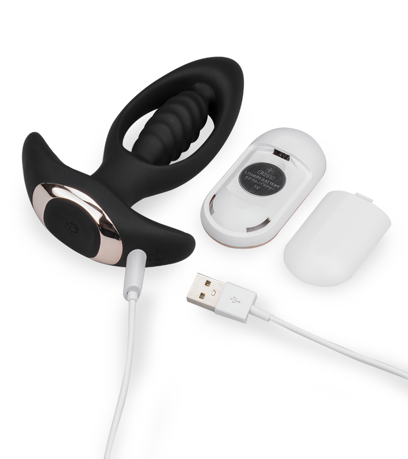 Anchor remote control vibrating butt plug