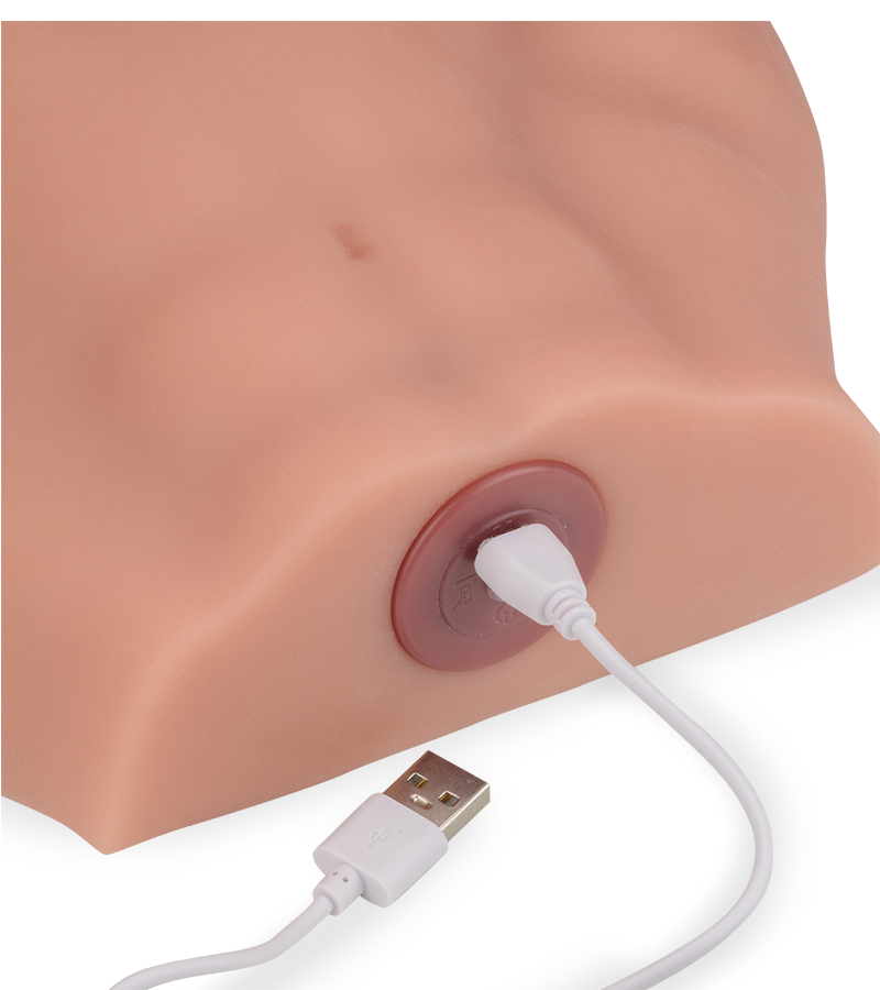 Andrew male torso with thrusting 6.25-inch penis