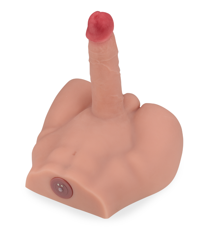 Andrew male torso with thrusting 6.25-inch penis