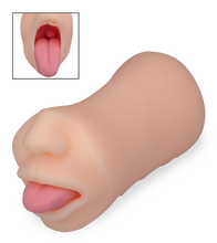 Load image into Gallery viewer, Angie blowjob stroker with cheeky tongue