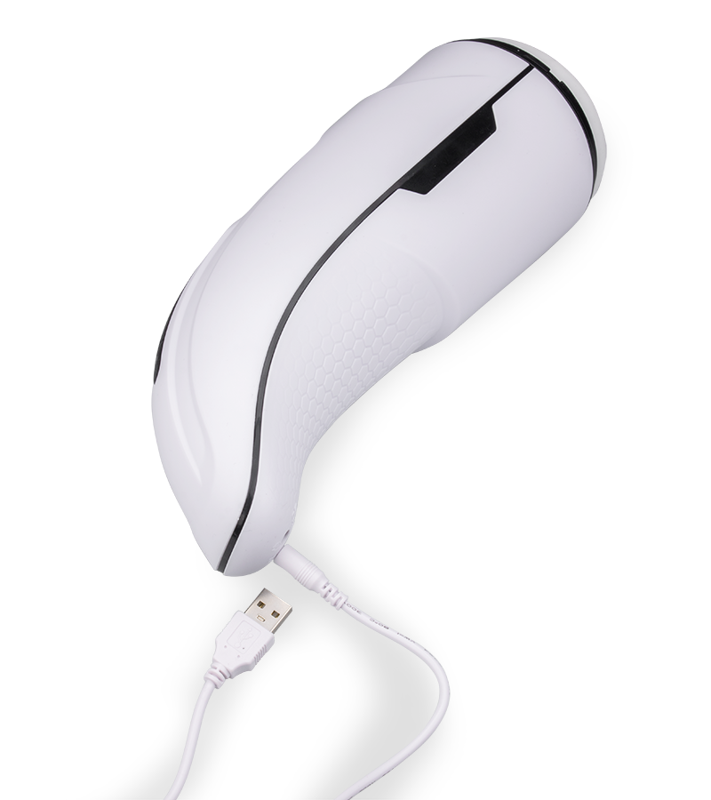 Asher vibrating and warming masturbator with licking feature