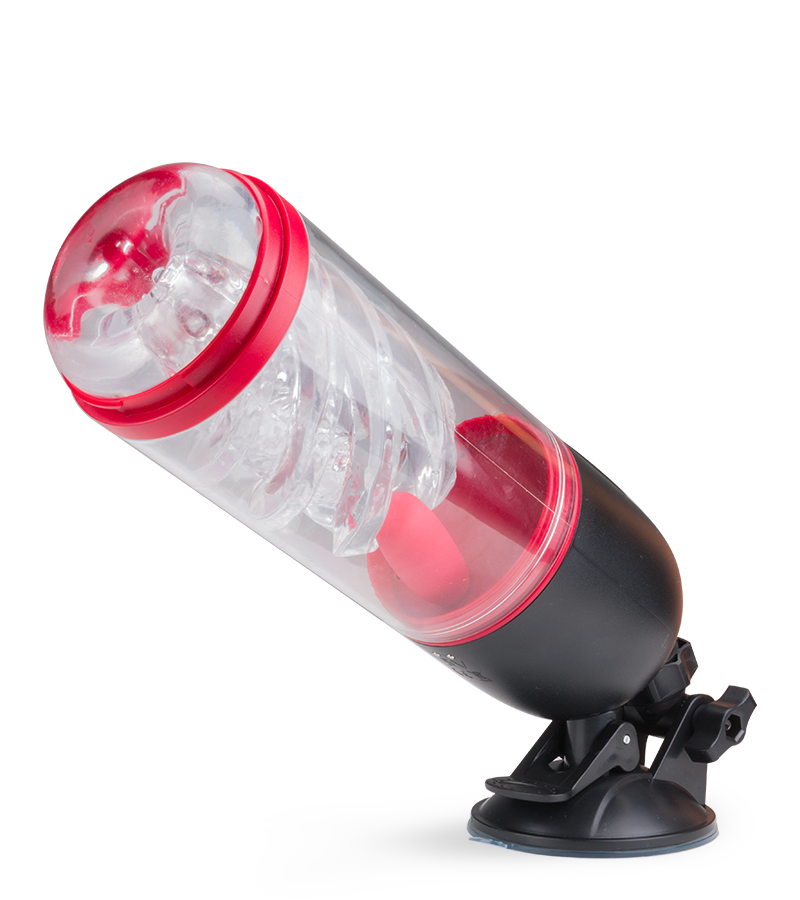 Audacious sucking and vibrating masturbator