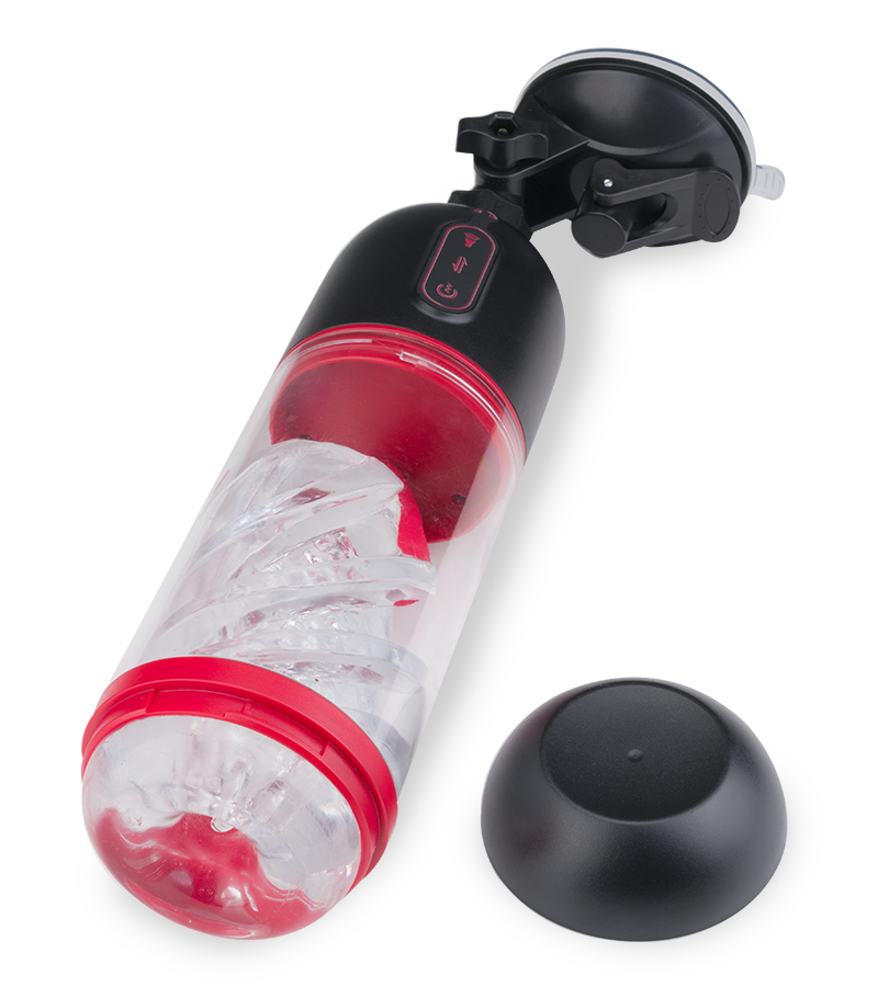 Audacious sucking and vibrating masturbator