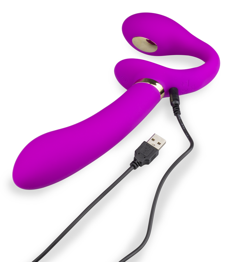 Authority vibrating estim strap on