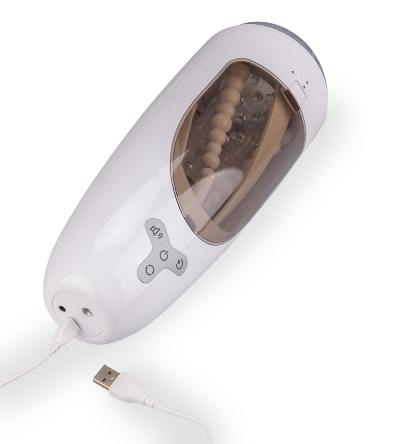 Automatic vibrating and rotating pussy masturbator