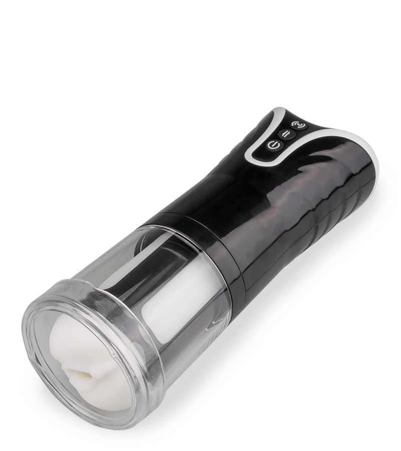 Automatic vibrating and thrusting masturbator