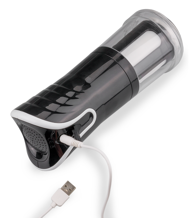 Automatic vibrating and thrusting masturbator