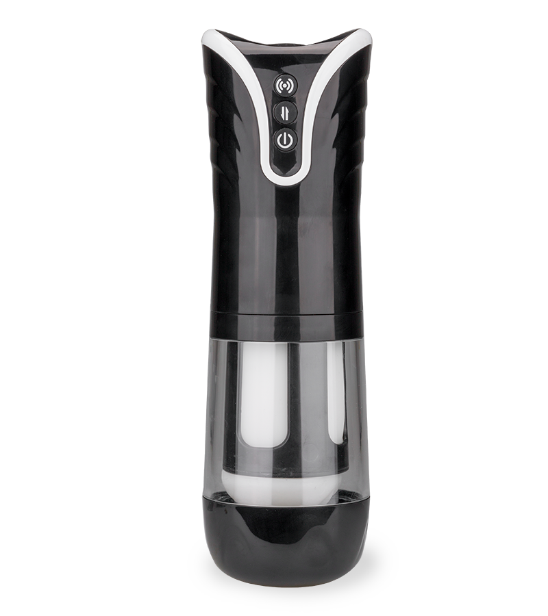 Automatic vibrating and thrusting masturbator