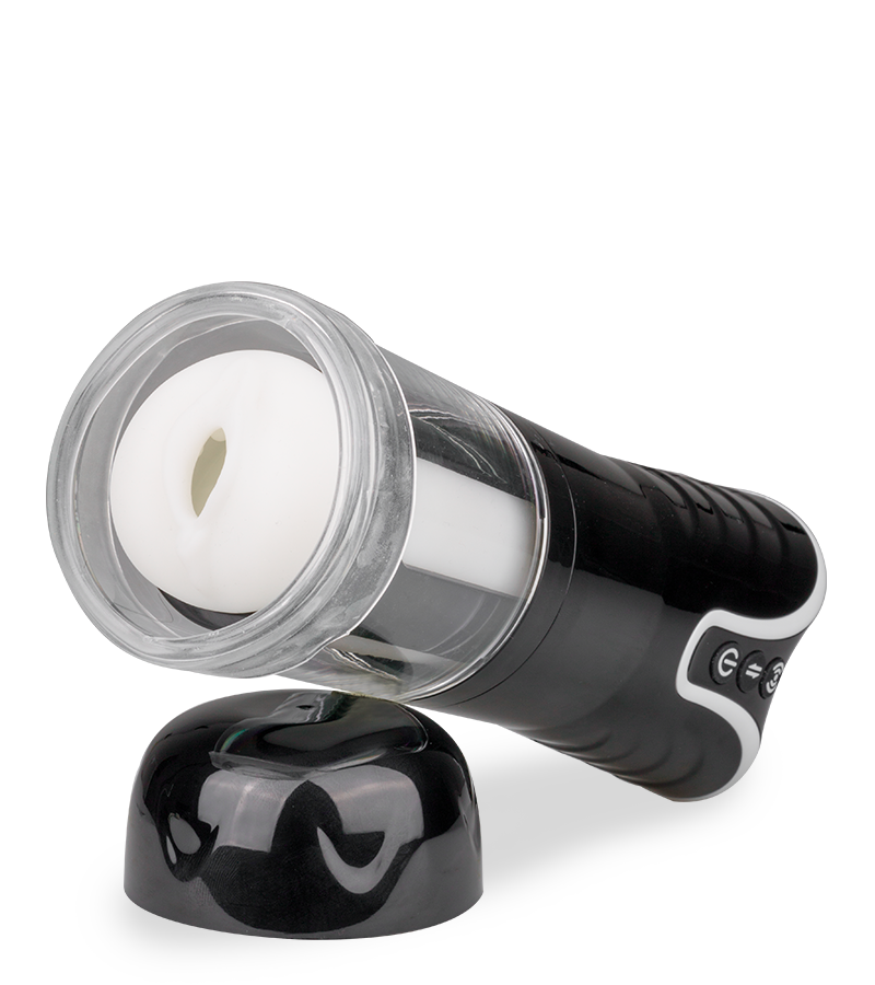 Automatic vibrating and thrusting masturbator