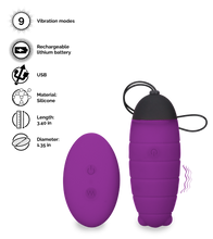 Load image into Gallery viewer, Baby Bee remote controlled vibrating egg