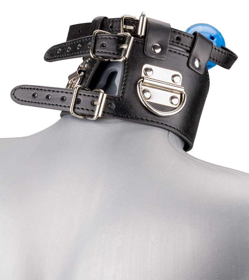 Ball gag and leather collar
