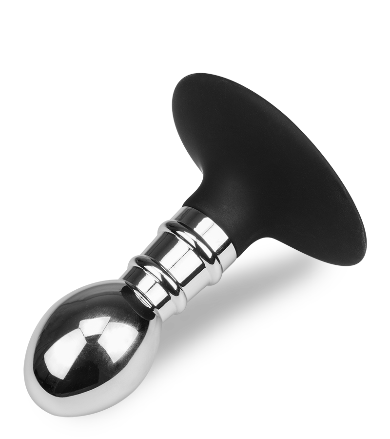Balloon suction cup butt plug