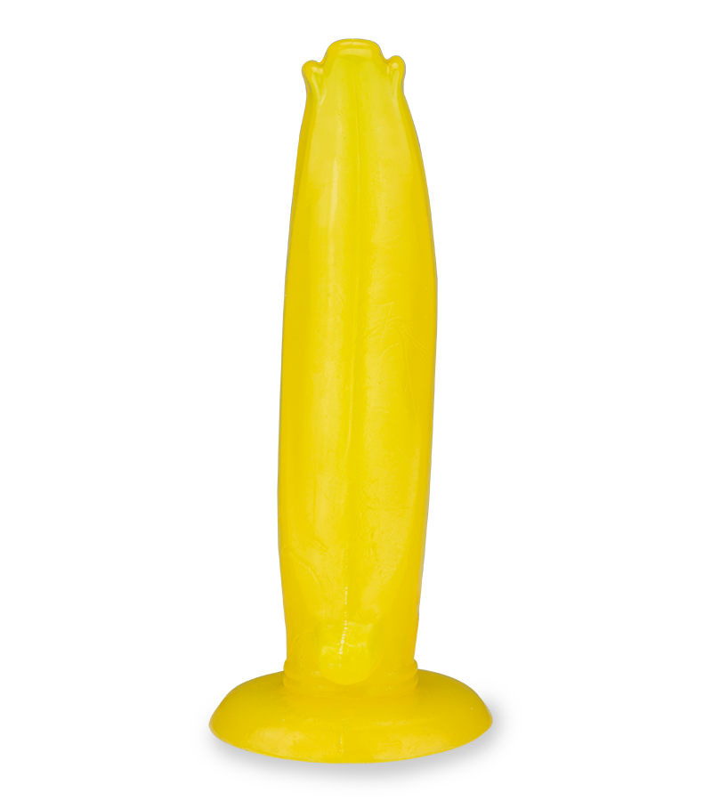 Banana girthy suction cup butt plug