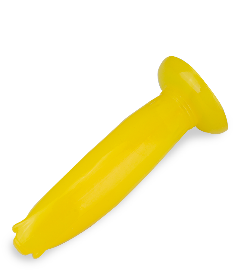 Banana girthy suction cup butt plug