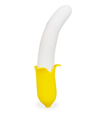 Load image into Gallery viewer, Banana silicone thrusting vibrator