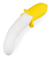 Load image into Gallery viewer, Banana silicone thrusting vibrator