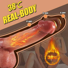 Load image into Gallery viewer, 9-Frequency Vibration Thrusting Swing Realistic Liquid Silicone Dildo - 8.66 Inch