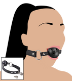 BDSM ball gag with Lock