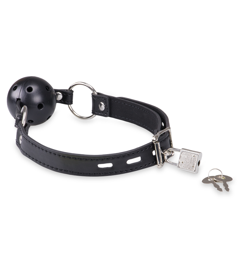 BDSM ball gag with Lock