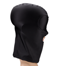 Load image into Gallery viewer, BDSM blackout hood with mouth opening