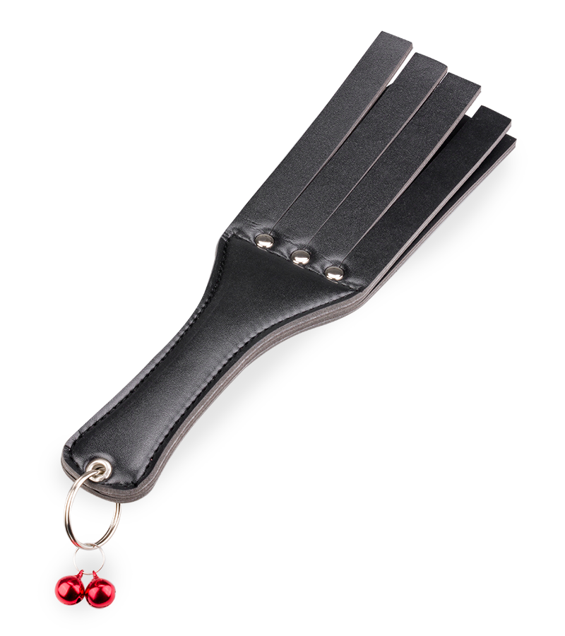 BDSM flogger paddle with bells