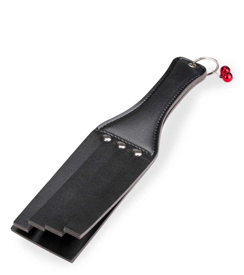 BDSM flogger paddle with bells