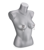 BDSM hearts and bells nipple clamps