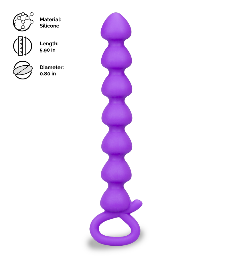 Beaded anal tickler