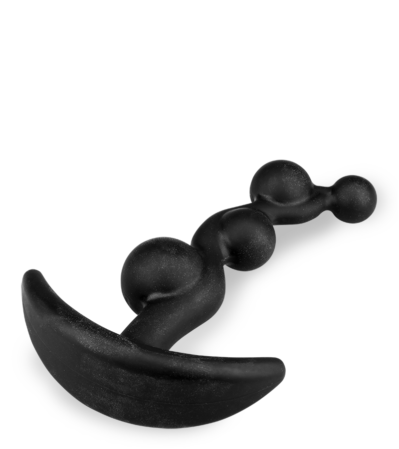 Beaded anchor anal plug - 4 beads