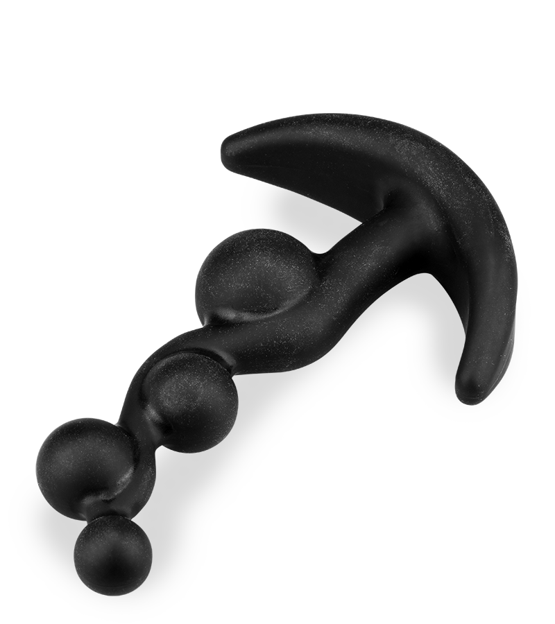 Beaded anchor anal plug - 4 beads