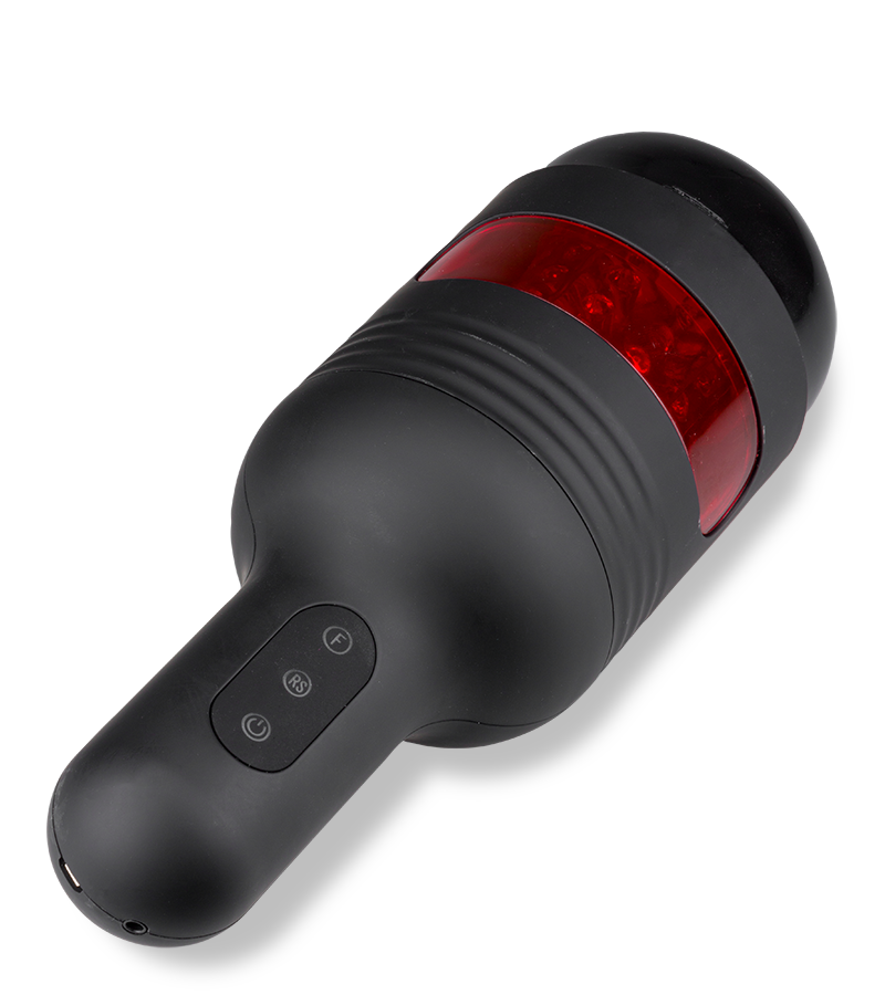 Bell rotating and thrusting masturbator