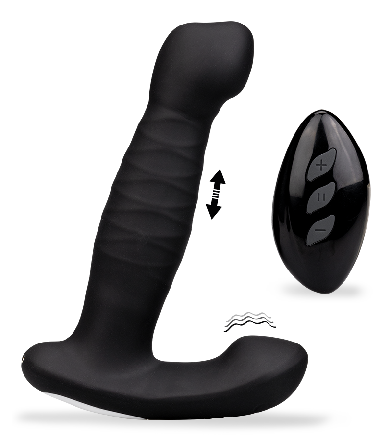 Bellows vibrating perineum and prostate massager