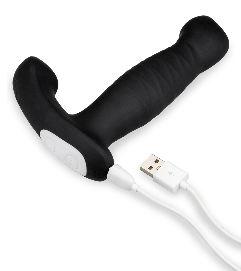 Bellows vibrating perineum and prostate massager
