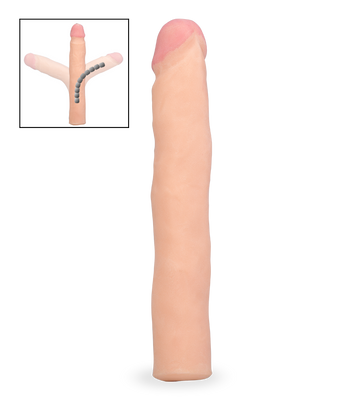 Bendable skeleton dildo without testicles - Medium